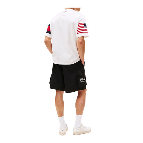 T-shirt Uomo Color Block, in cotone tinta unita